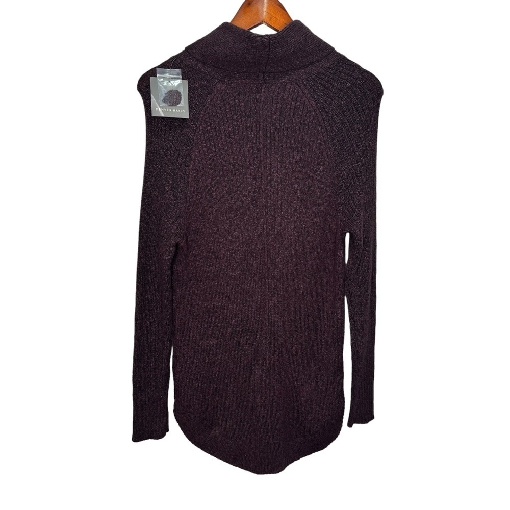 Denver Hayes Purple Knit Turtleneck Sweater Size Small NWT - Picture 2 of 7